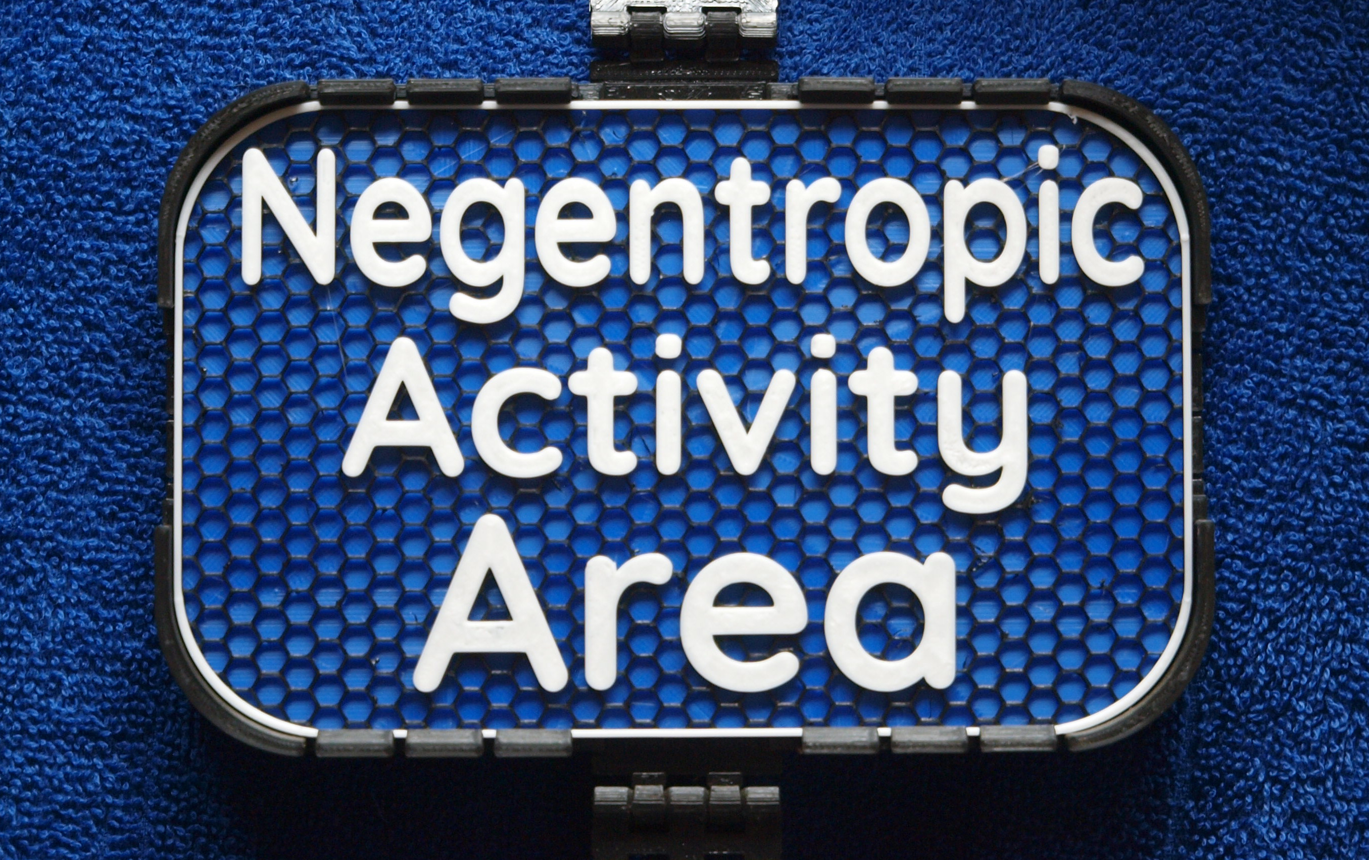 Negentropic Activity Area sign