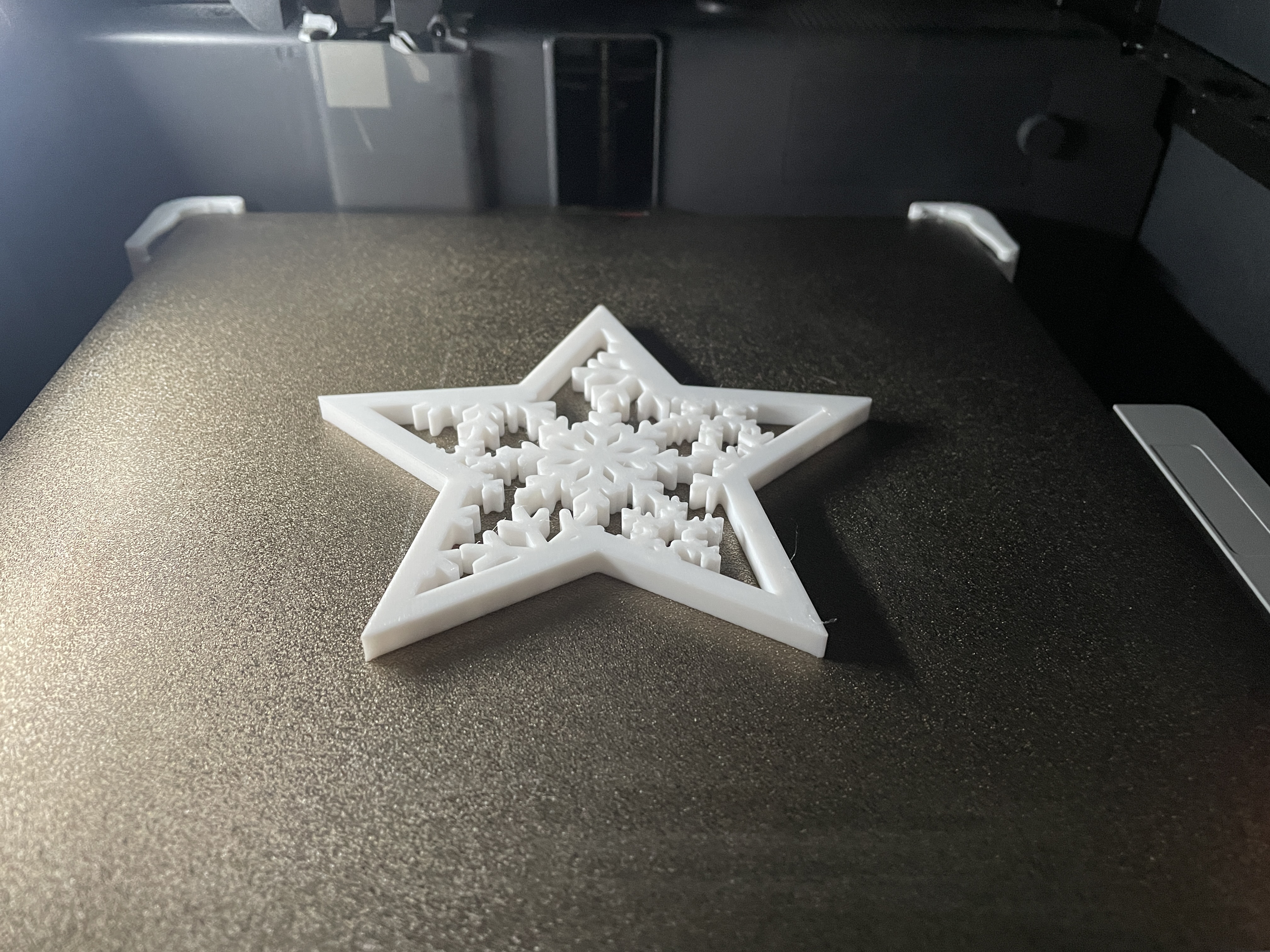 Winter Star Ornament or cup coaster