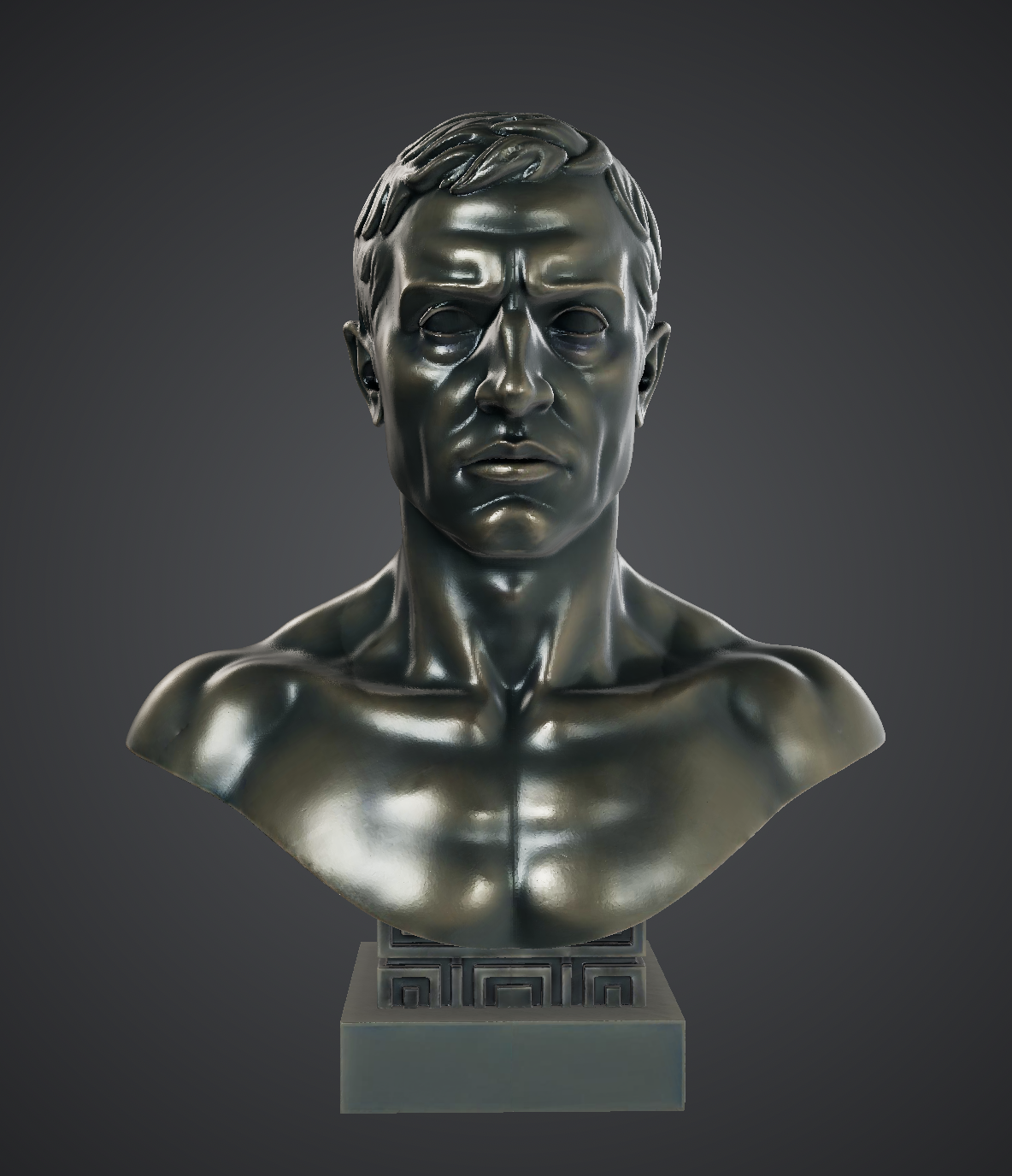 male Statue Bust