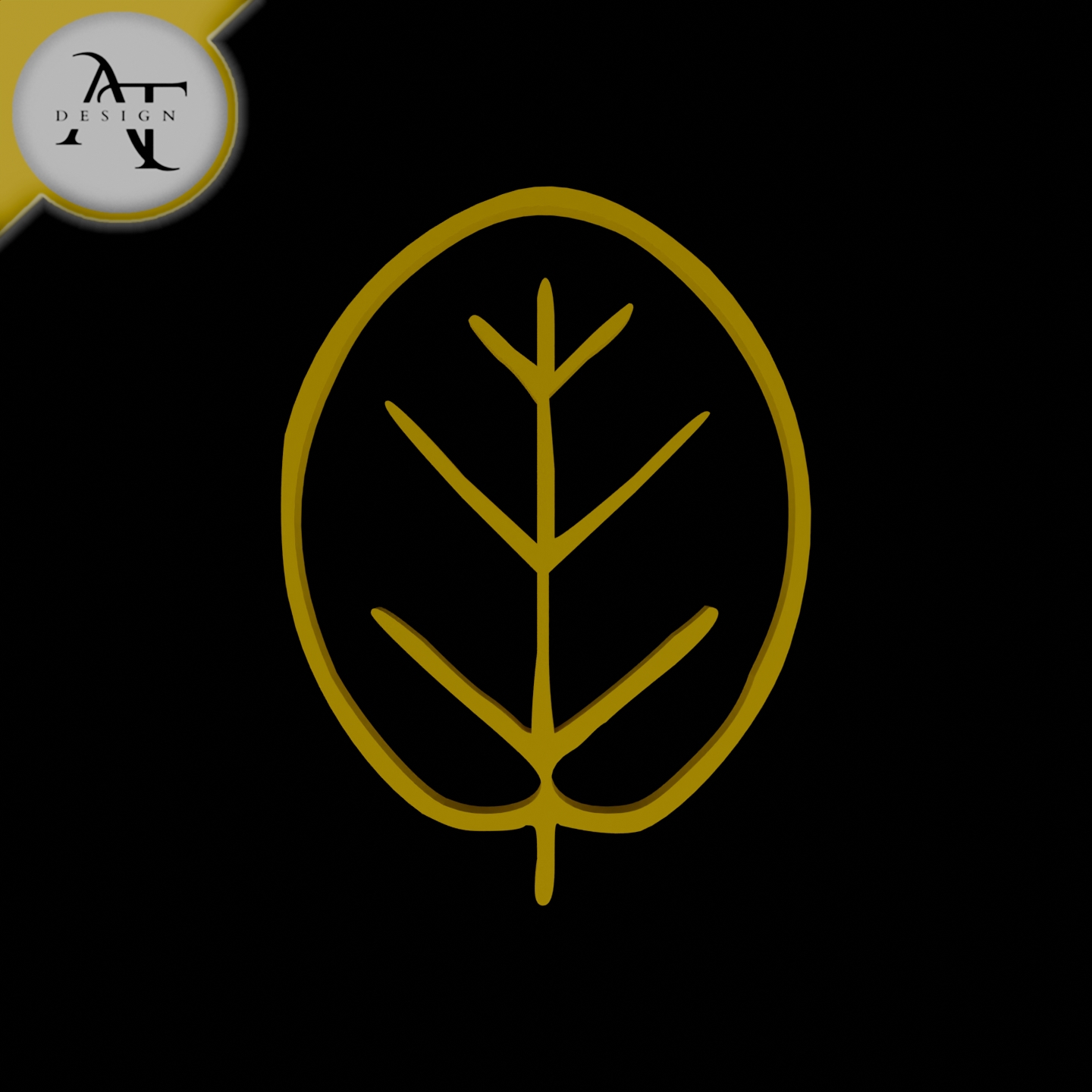 Simple Leaf Symbol - 2D Art