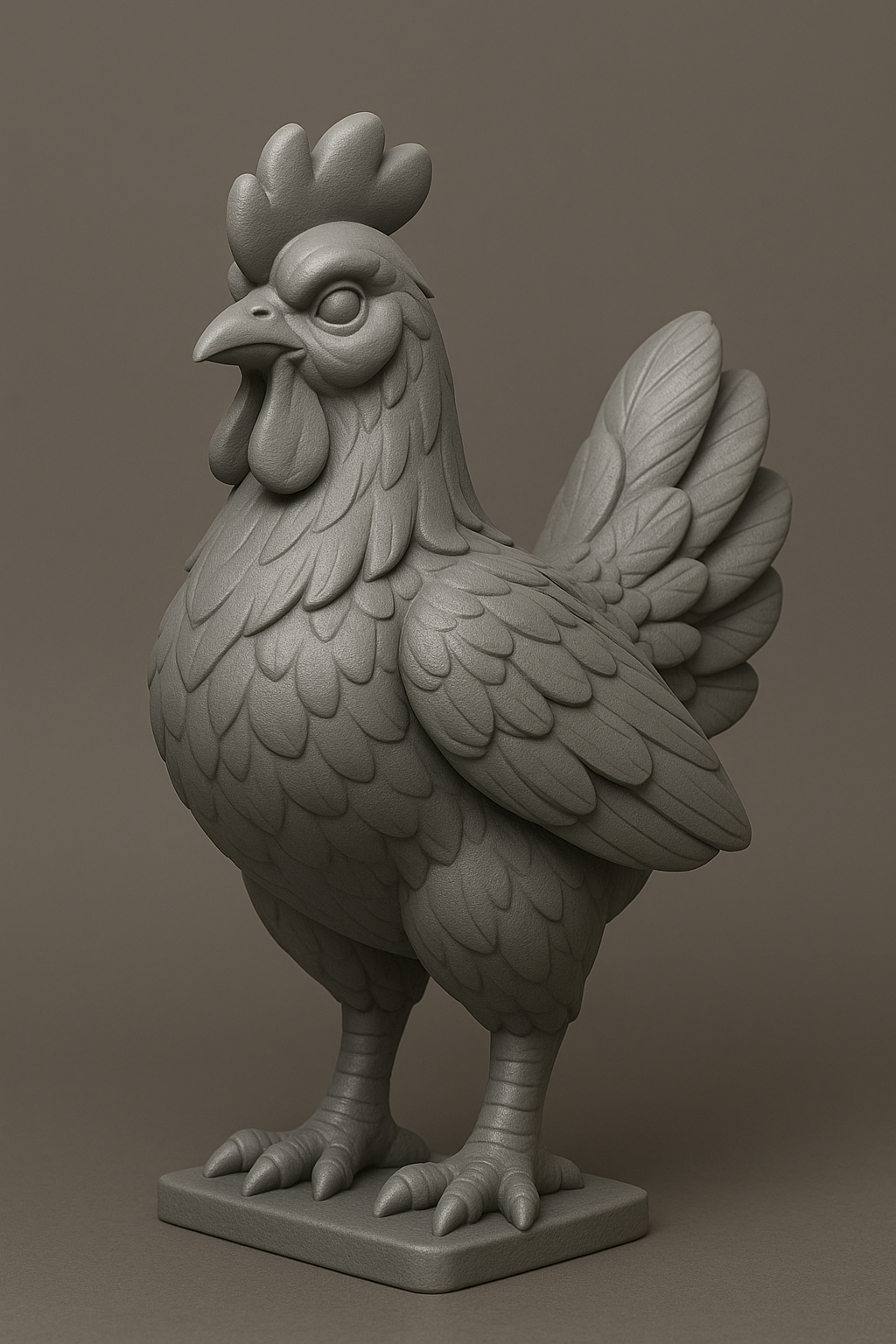 AI Generated Chicken Statue