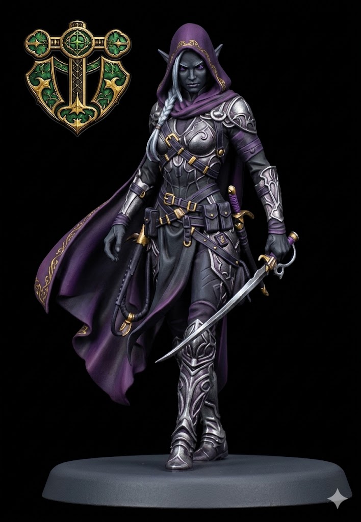 Drow Rogue — miniatura 2
