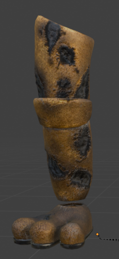 DBD Yellow Rabbit right leg