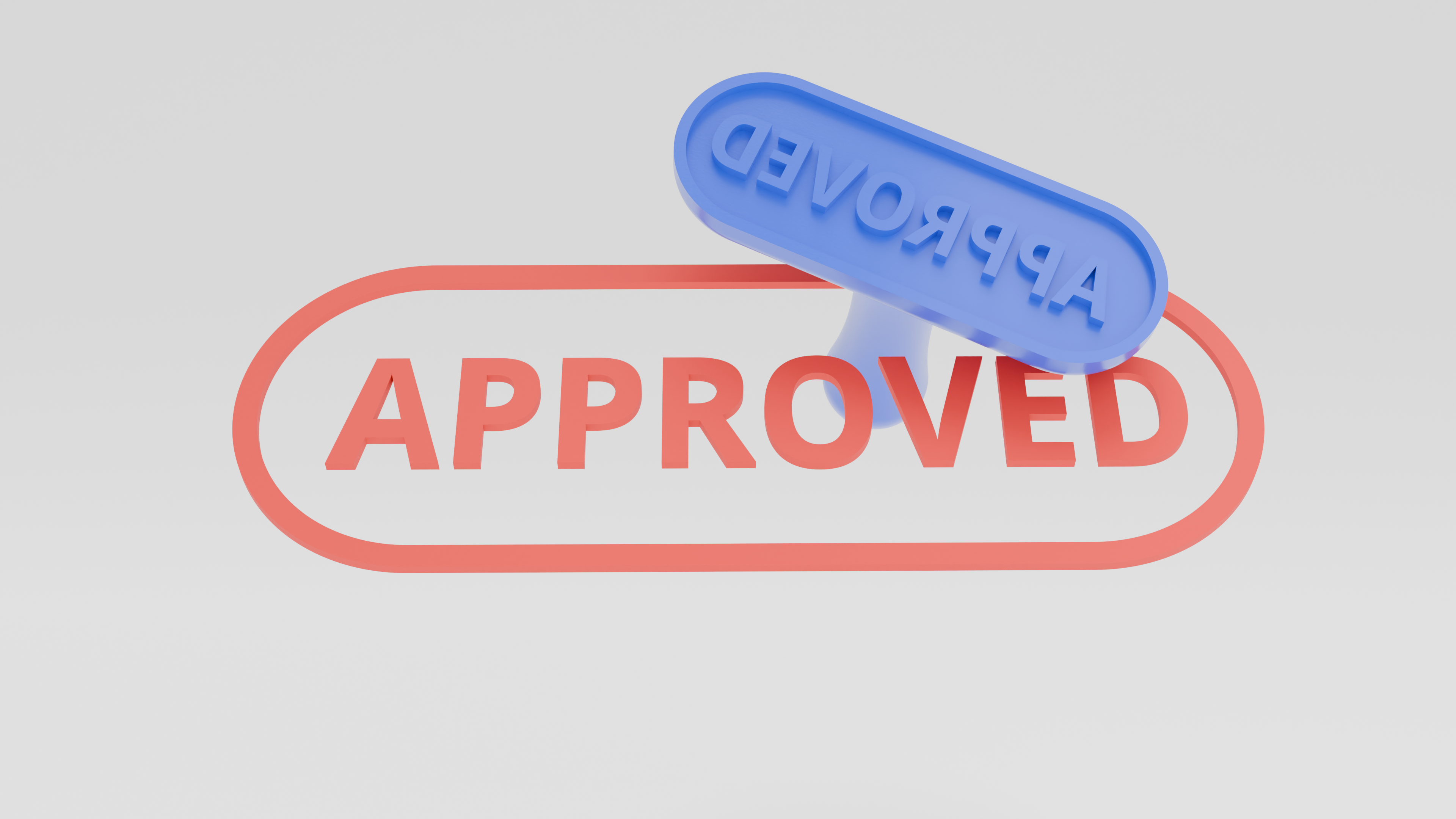 Large "APPROVED" Stamp 3D model by Dan