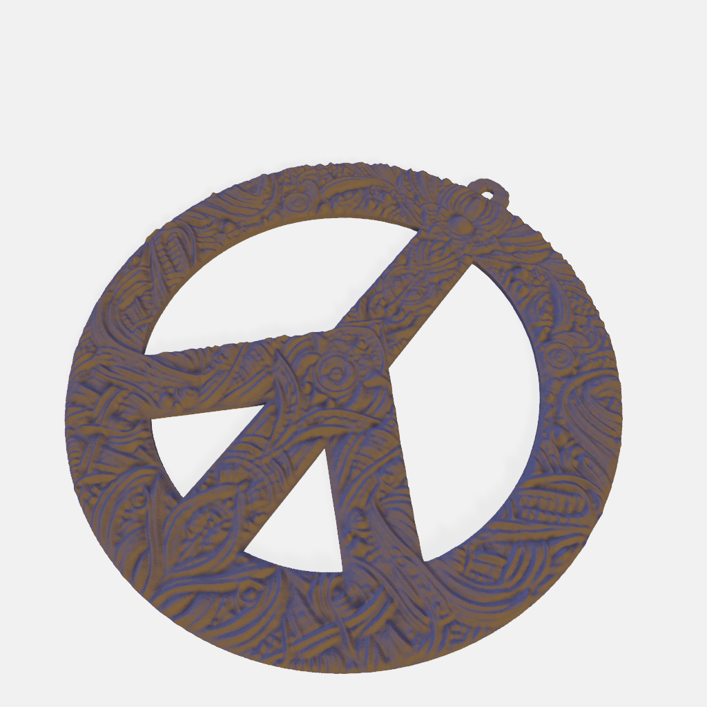 Peace Symbol Earrings or Pendant by cSandra | Download free STL model ...