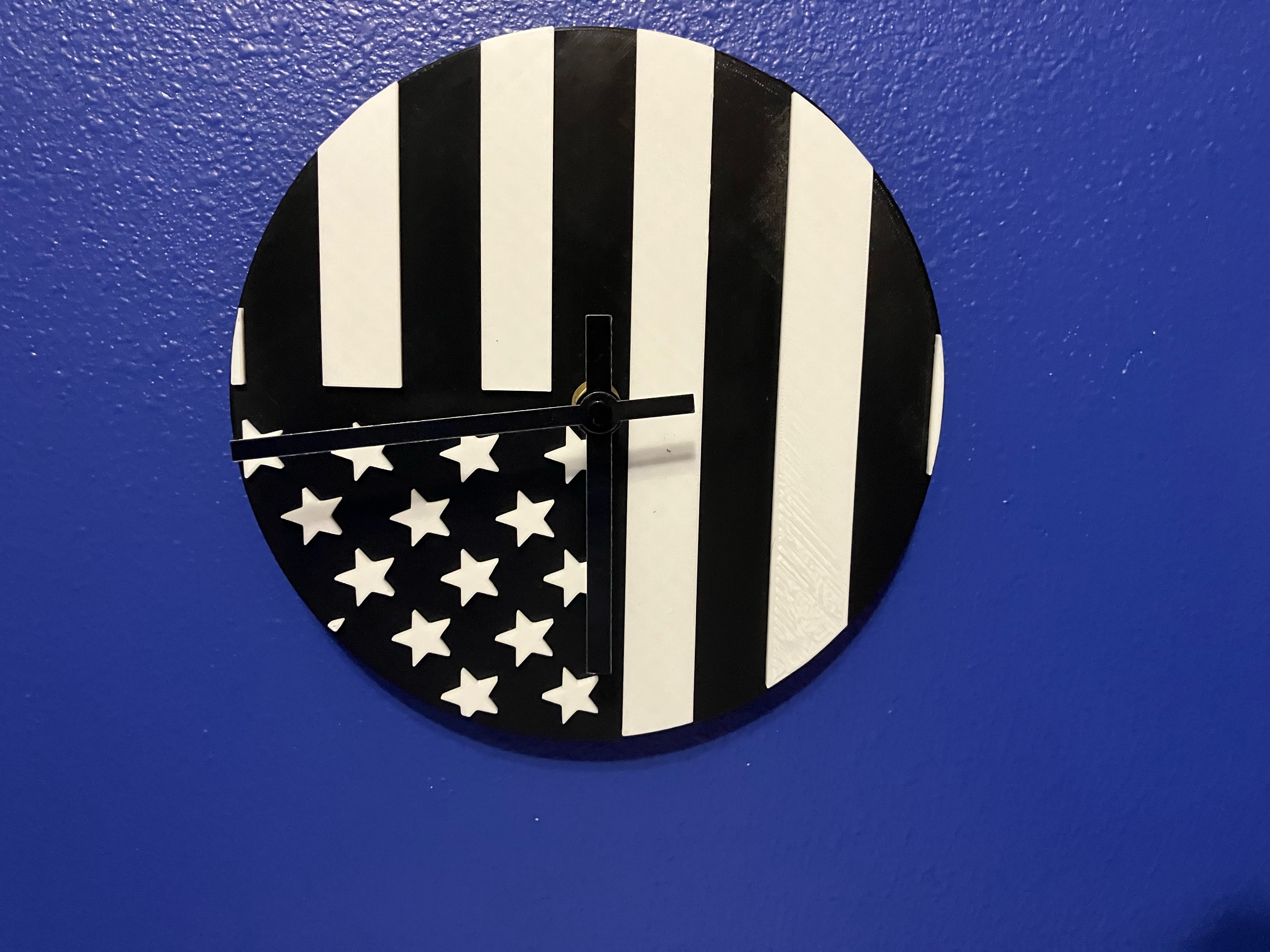 American Flag Clock Background