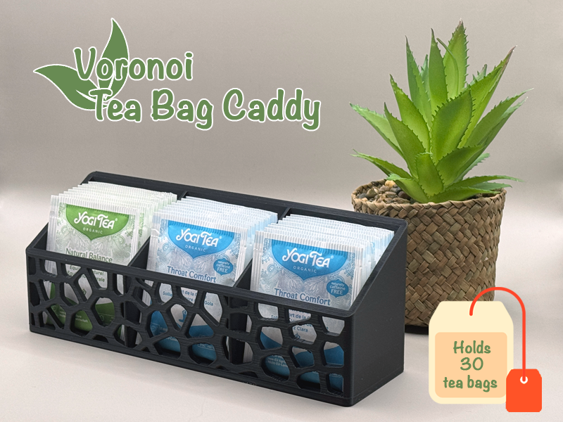 Voronoi Tea Bag Caddy