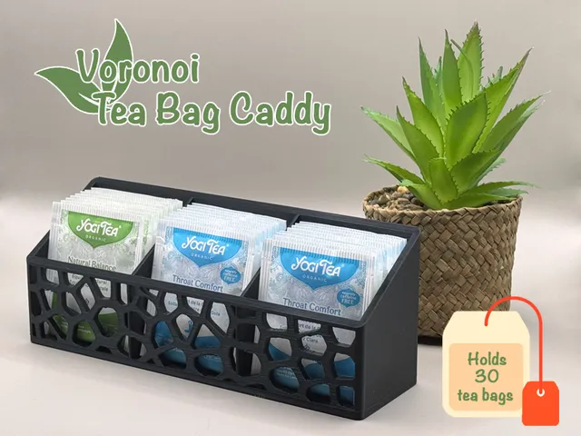 Voronoi Tea Bag Caddy