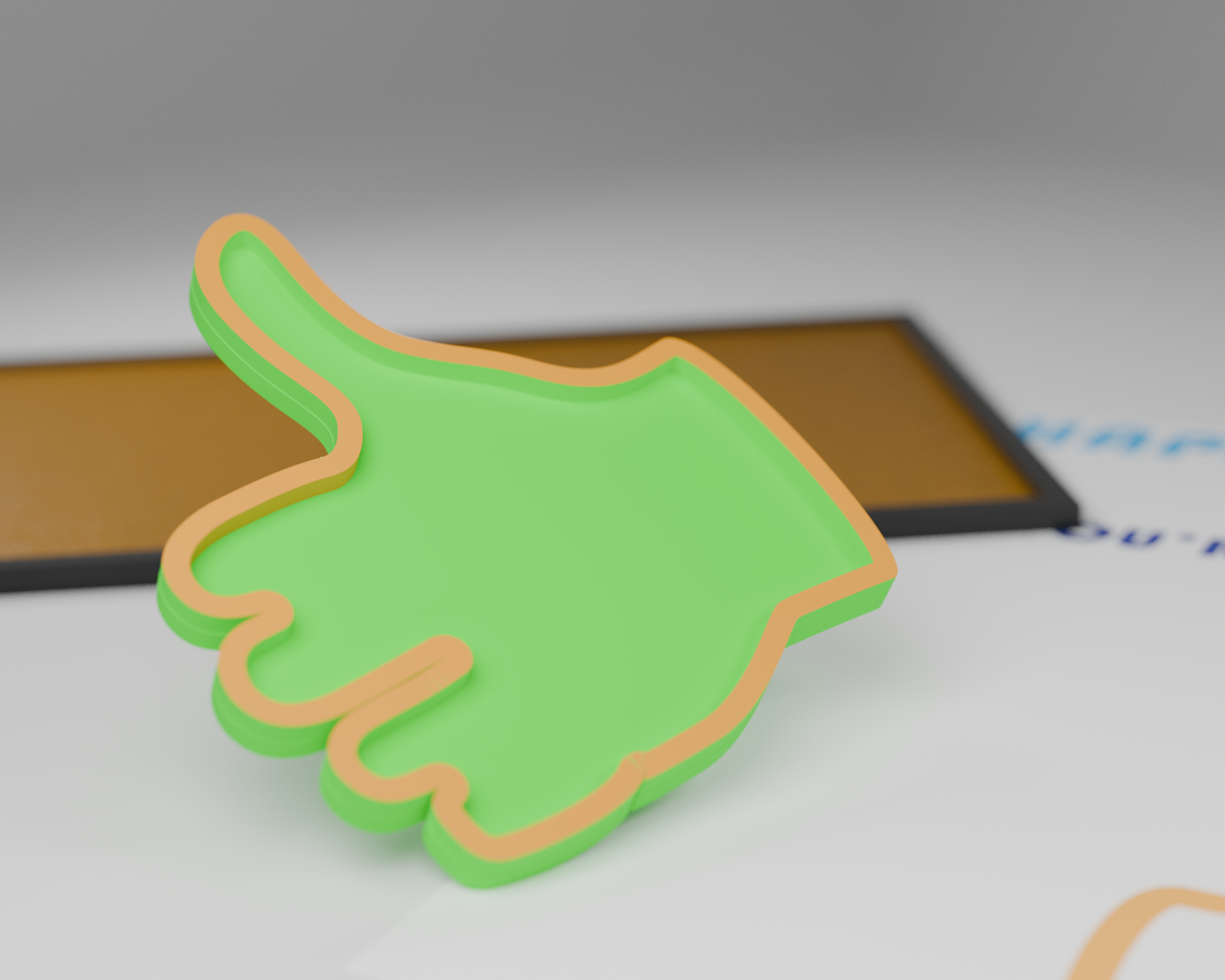 Thumbs Up Emoji Stamp (with optional handle/knob)