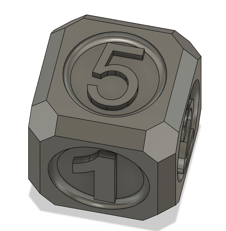Six sided dice