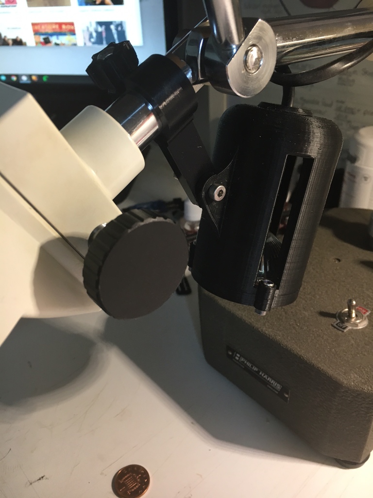 microscope light bracket