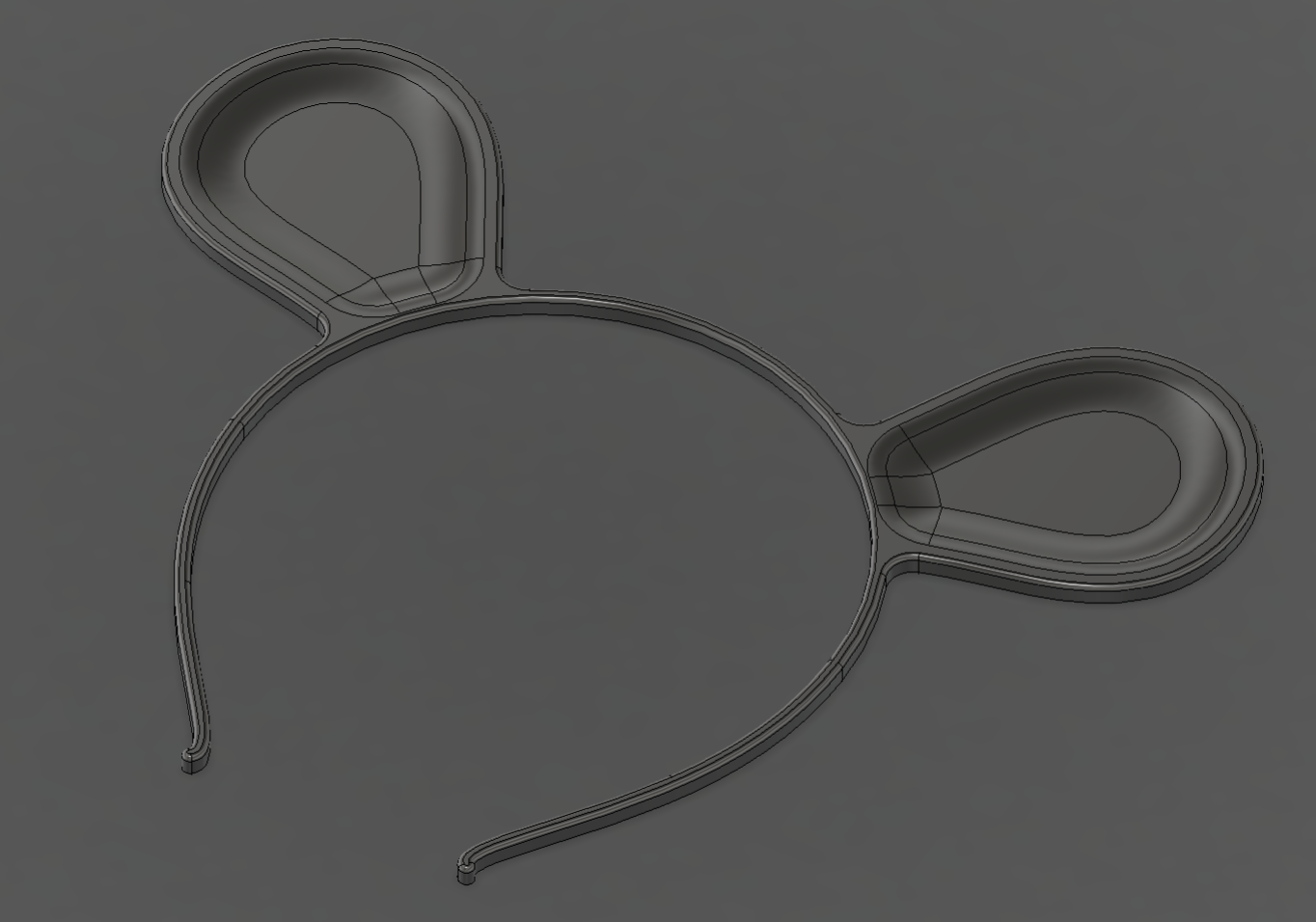 Costume Mouse Ears Headband by hes.a.guy | Download free STL model ...