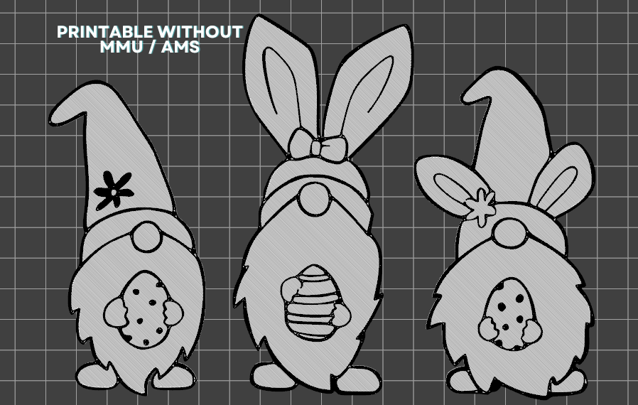 Miniatura 2 do modelo 3D Decorative Easter Gnomes