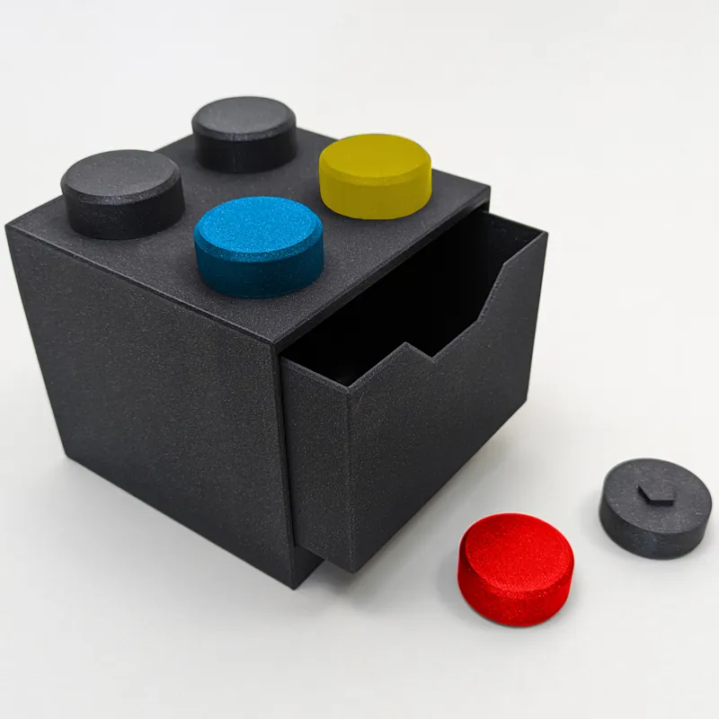 Stackable Lego inspired Storage Box by Zneuzity, Download free STL model