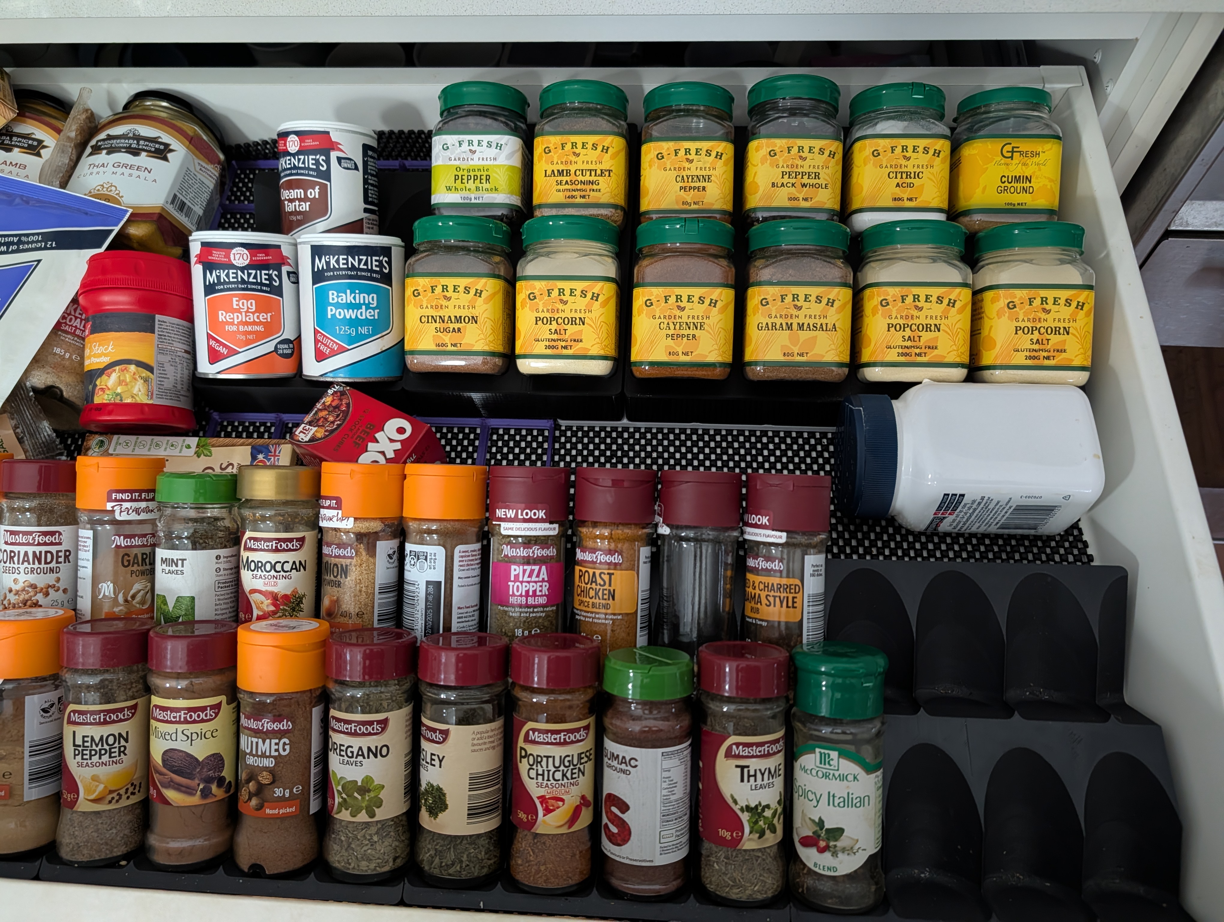 Gridfinity drawer spice rack - 2 more versions