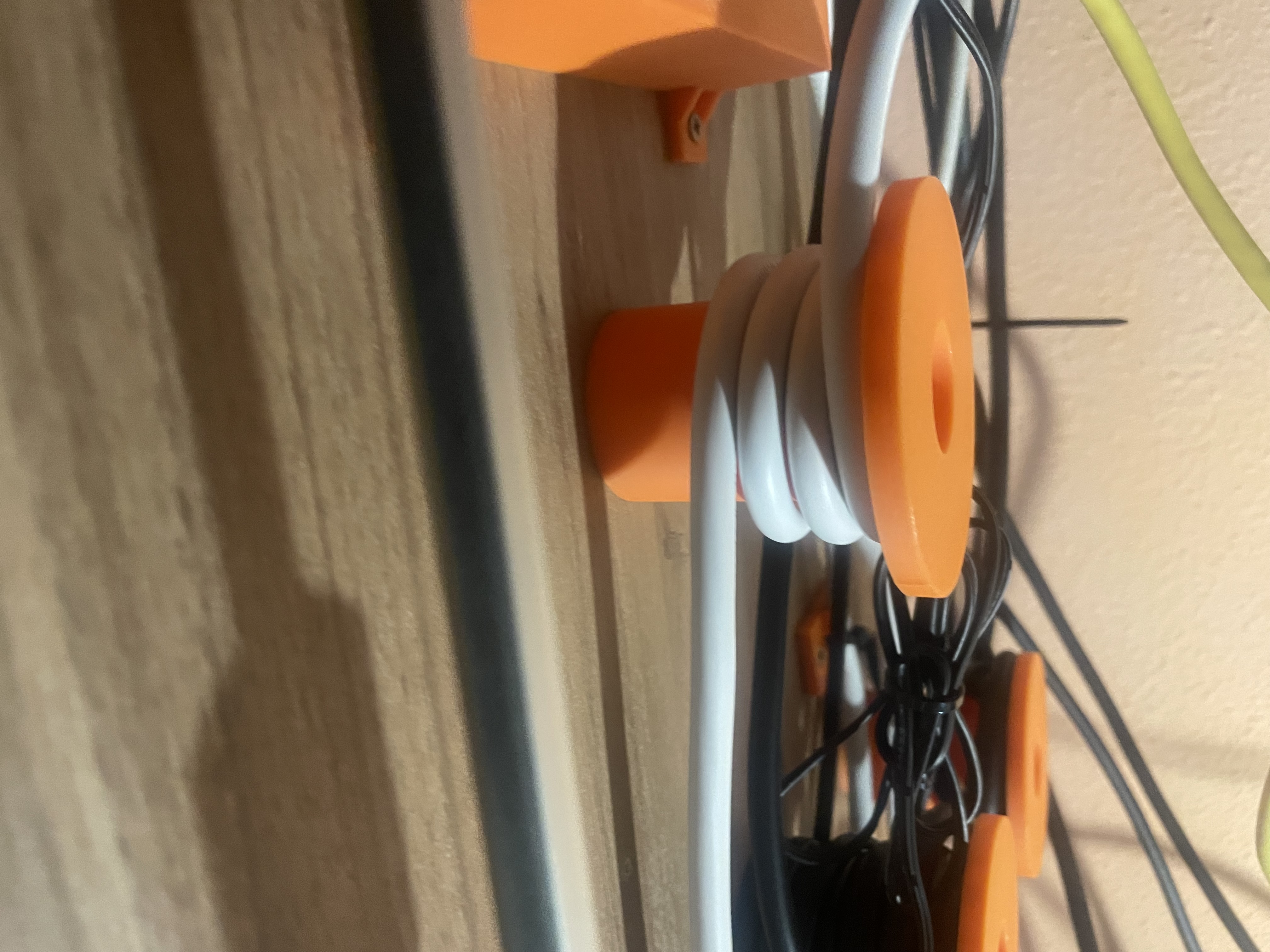 Under desk cable winder