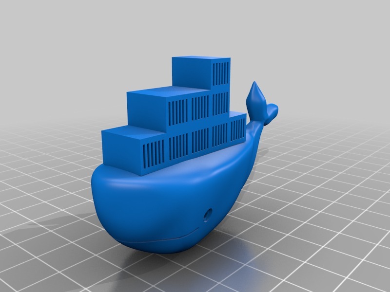 Miniatura 5 do modelo 3D Docker Logo