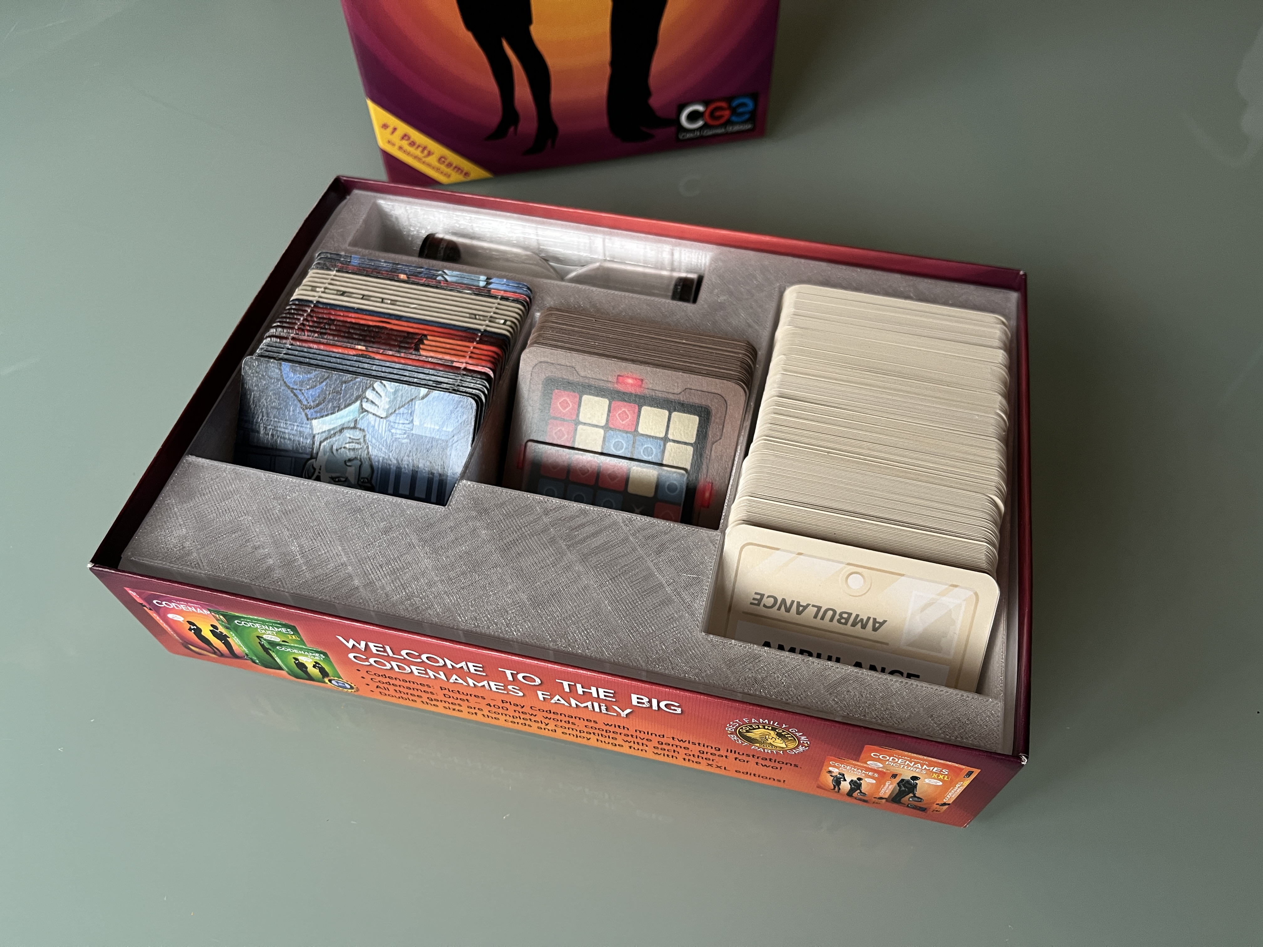 Codenames Game Insert Organizer