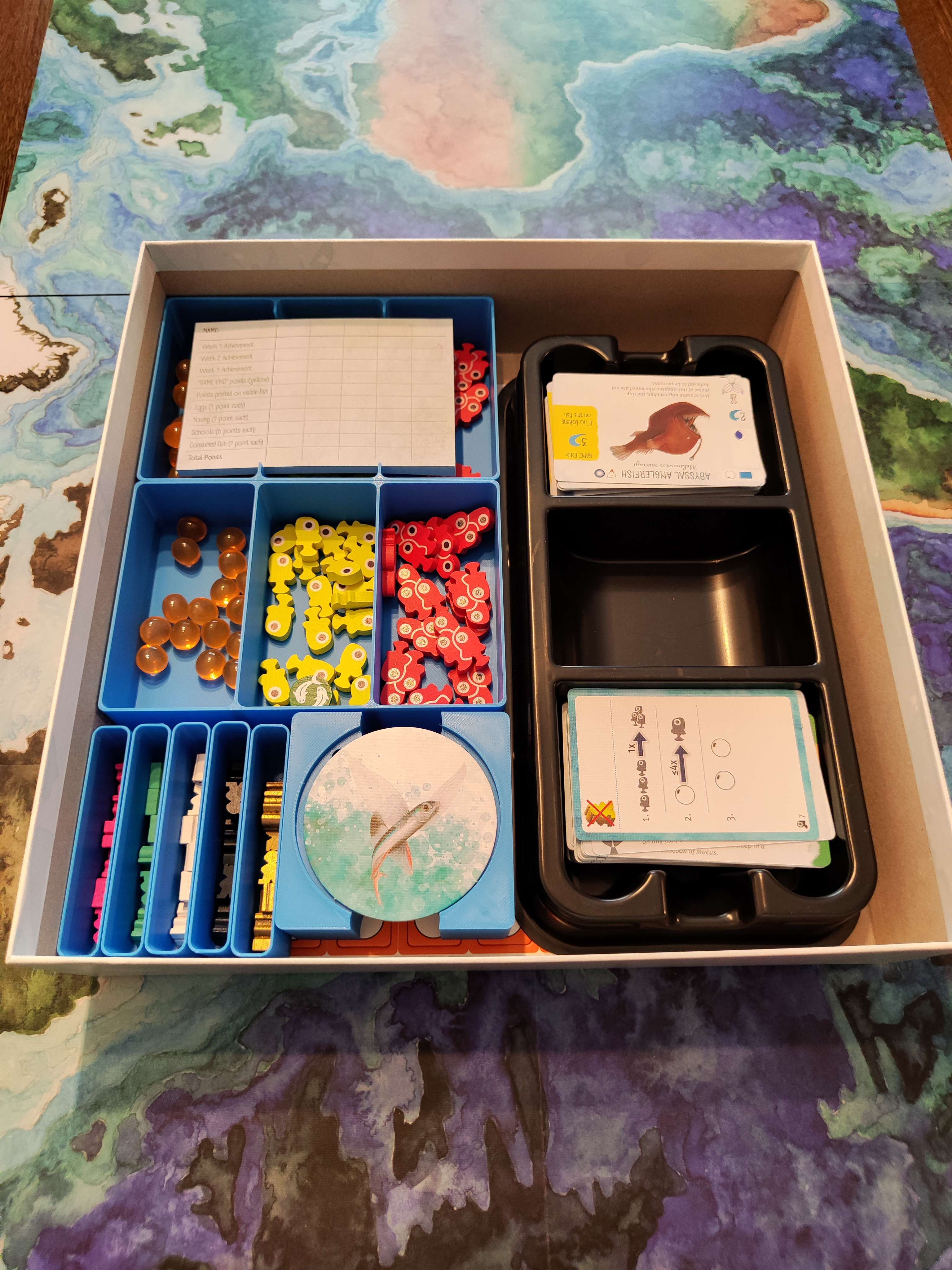 Finspan board game insert
