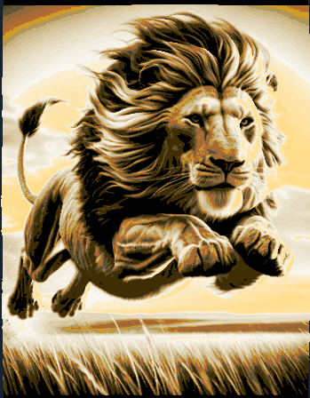 Lion "Filament Painting"