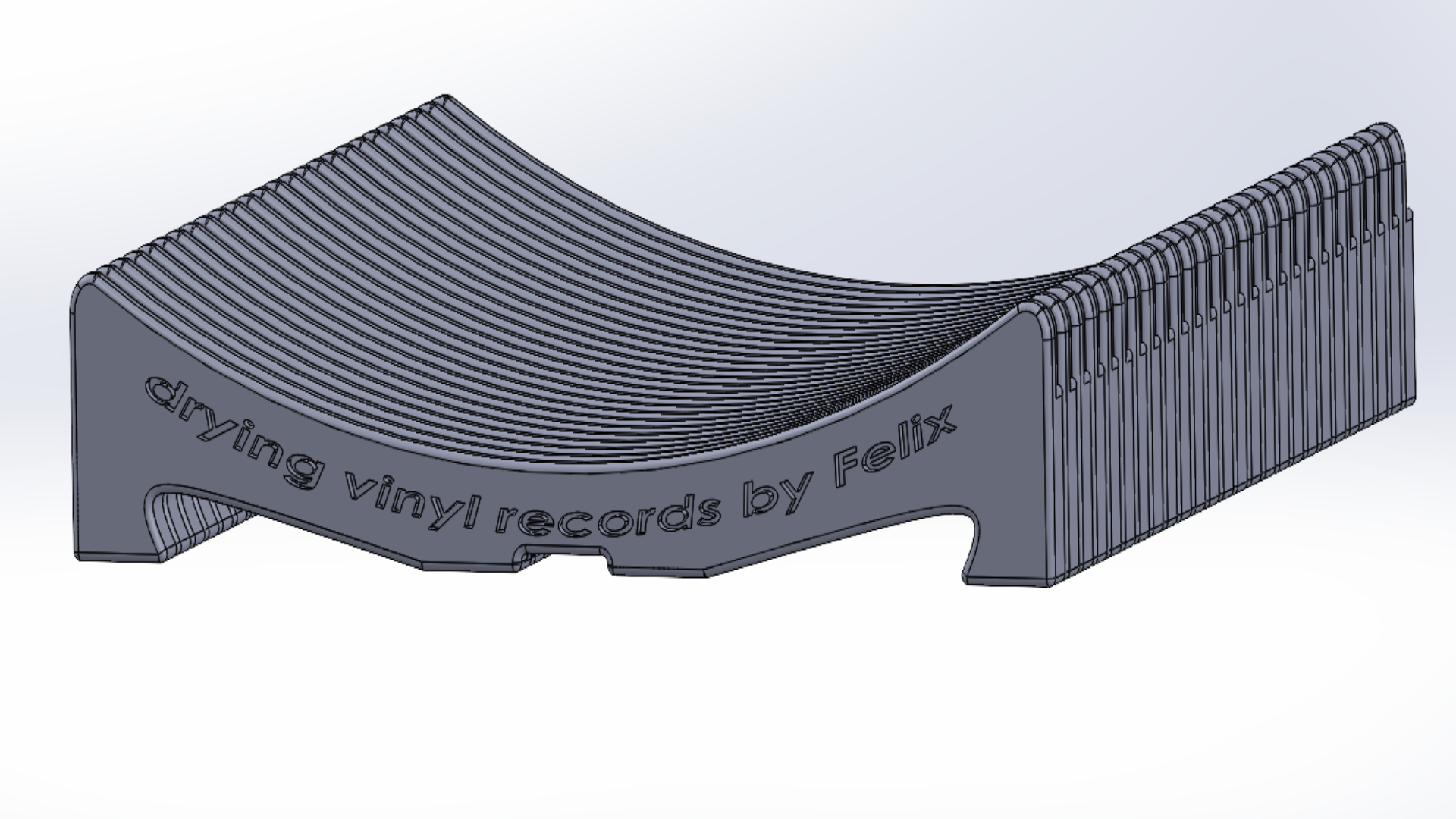 Drying vinil records