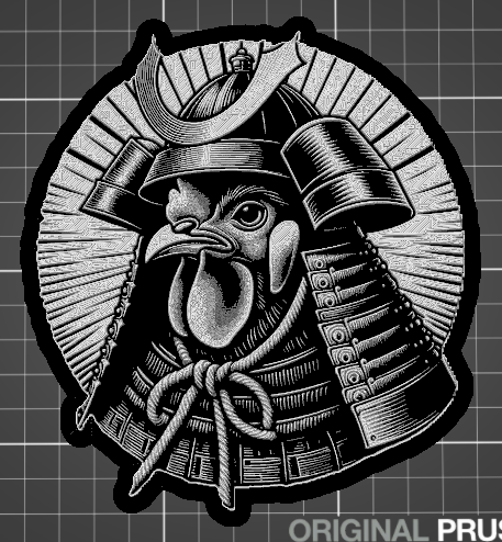 Samurai Chicken Portrait