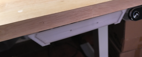 Taller rail with support for under desk drawer 2.0