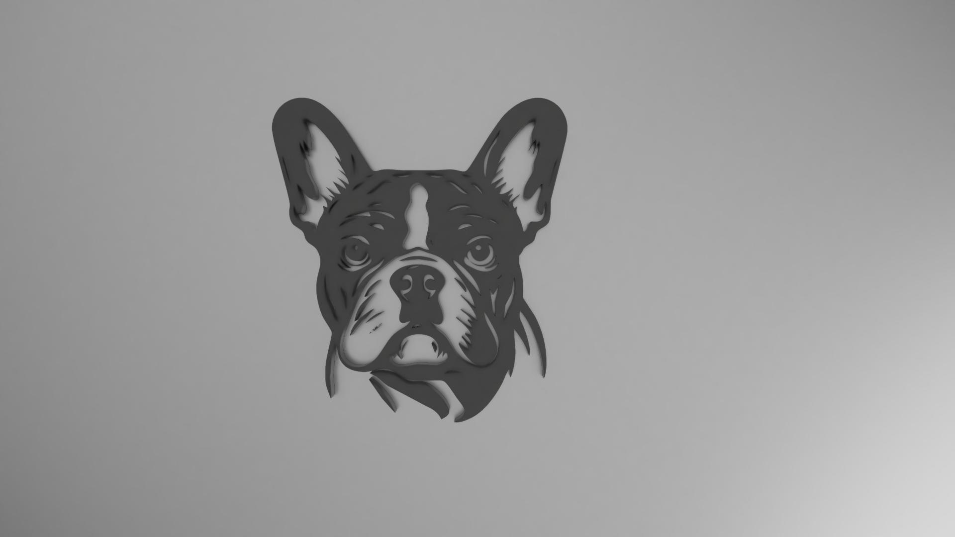 Frenchie wall art by Milan | Download free STL model | Printables.com