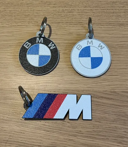 BMW (New and classic logo) keychain - M Motorsport keychain