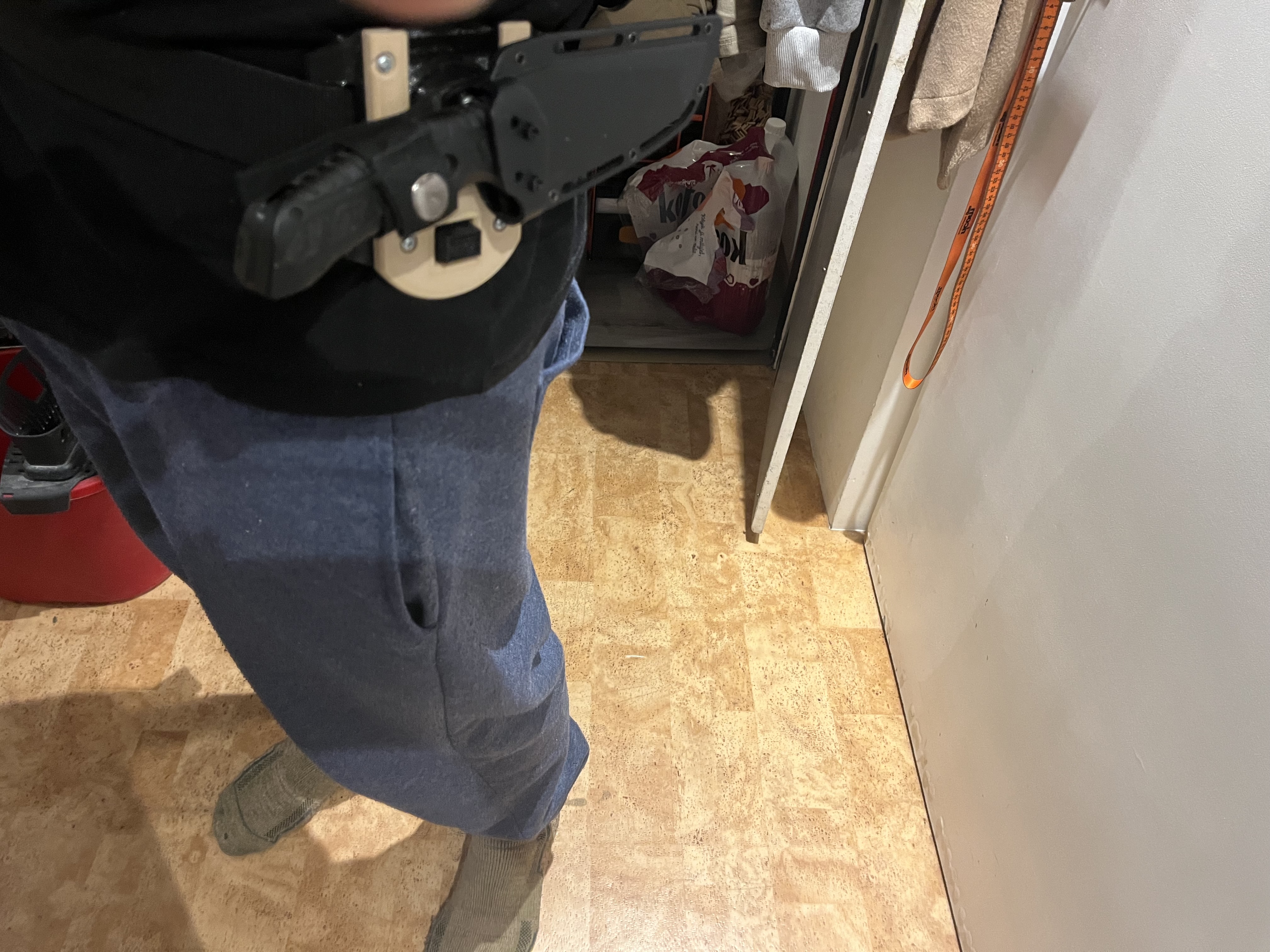 universal belt holder, quick release 360 rotation, knife /univerzální držák na opasek,rychloupínací 360 otáčení,nůž/ — thumbnail 3