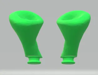Shrek Croc Charm Ears (Left & Right Fixed)