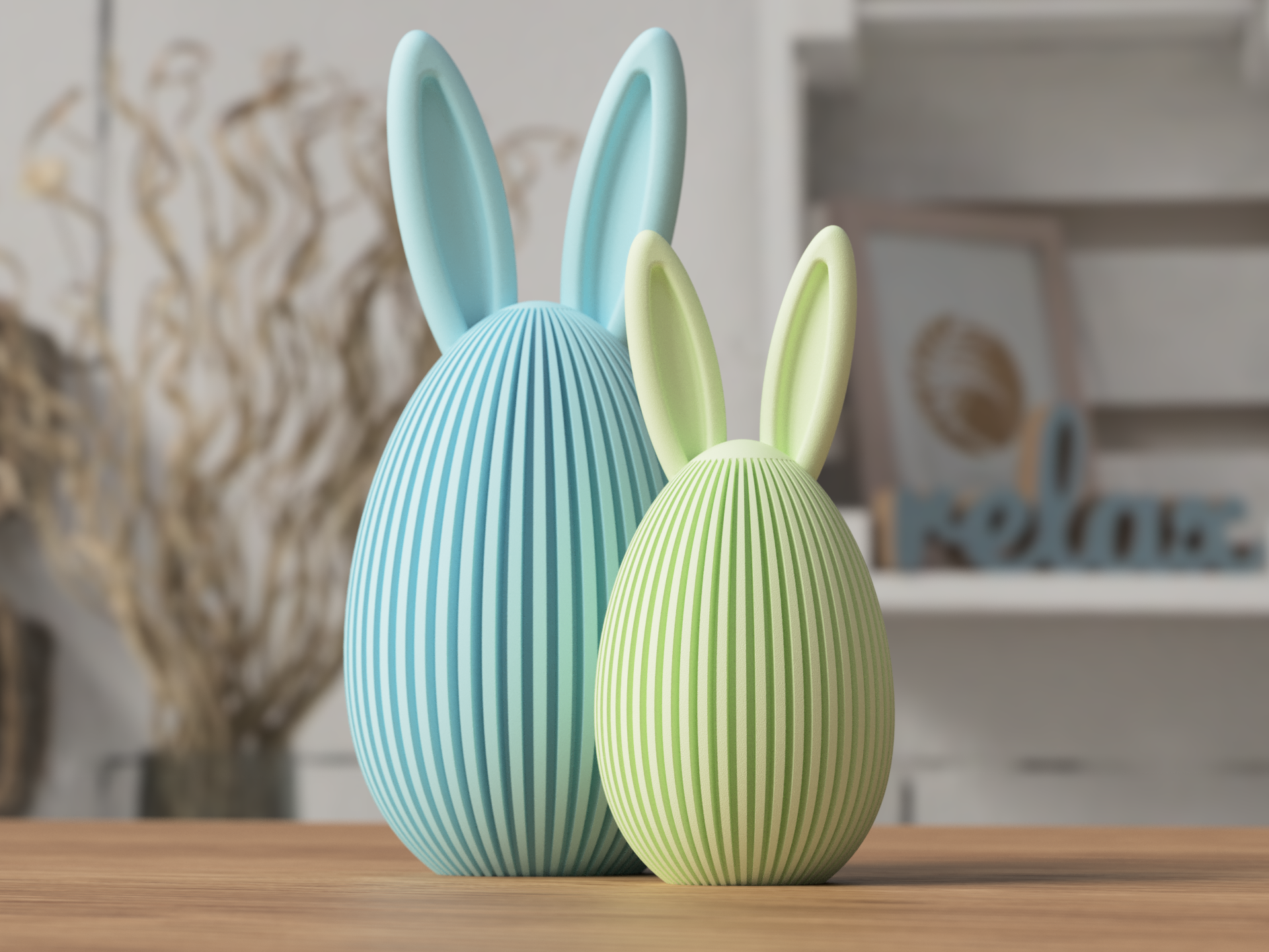 Easter Egg With Bunny Ears By Sabre Design Download Free Stl Model 1556