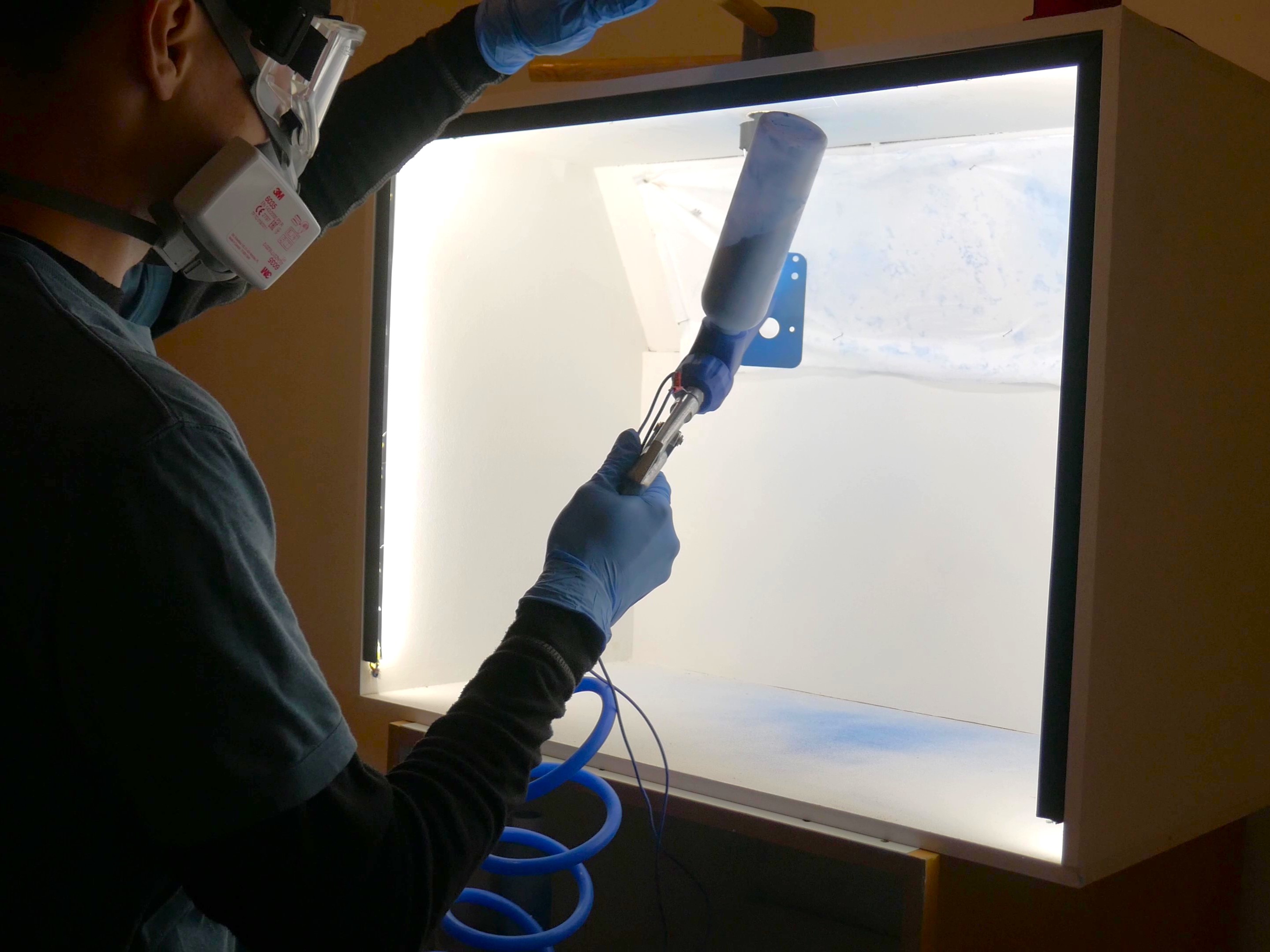 DIY powder coating booth