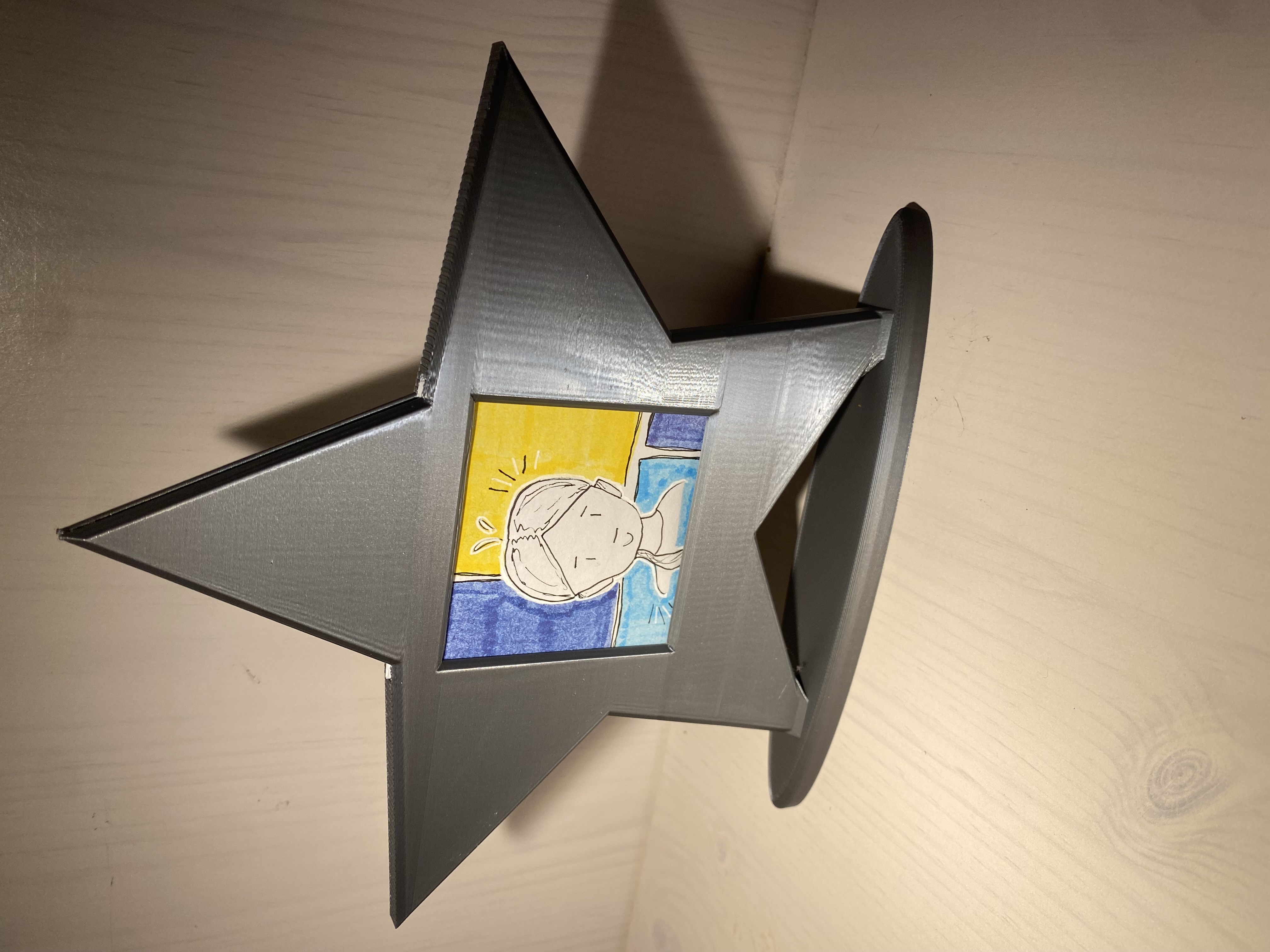 Poloroid foto holder star