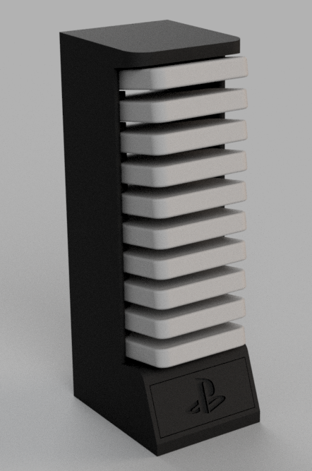 Miniatura 3 do modelo 3D Memory Card Tower/Holder (PS1/PS2/GameCube)
