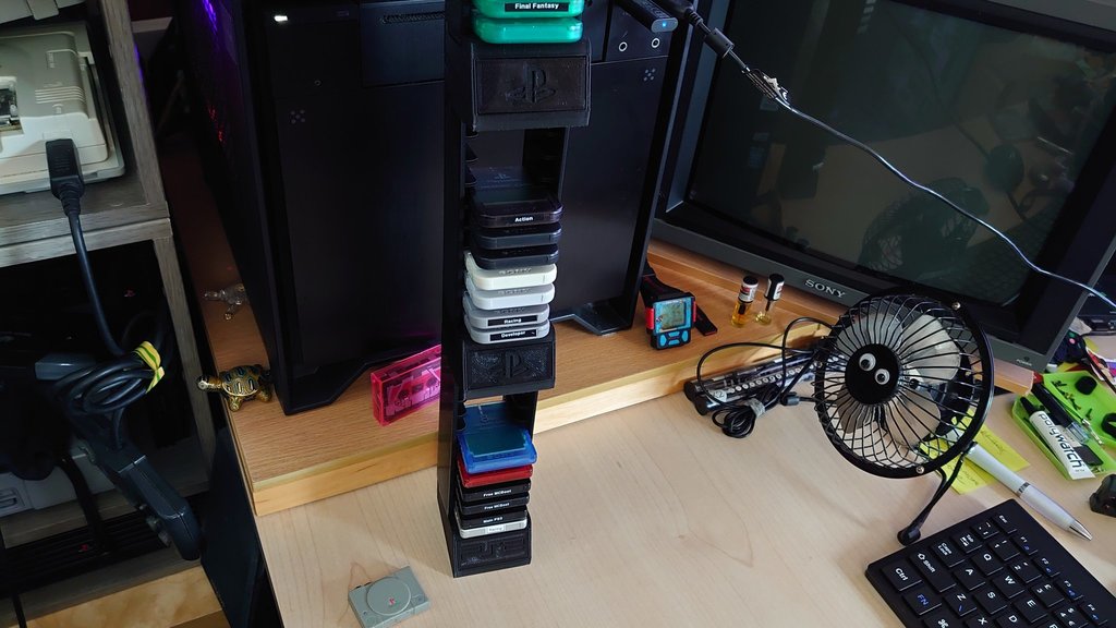 Miniatura 2 do modelo 3D Memory Card Tower/Holder (PS1/PS2/GameCube)