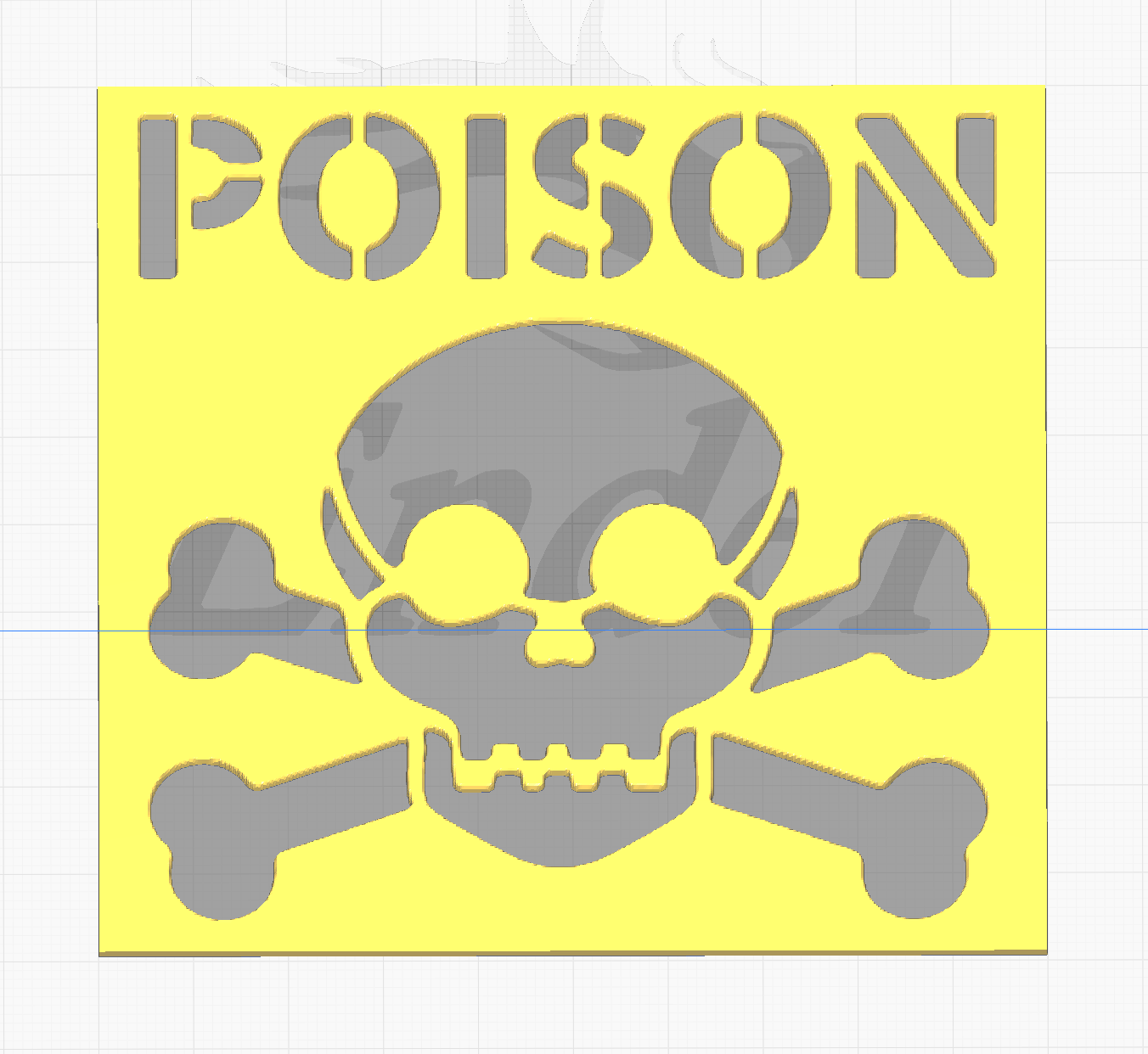 Poison Stencil por edgar527 | Descargar modelo STL gratuito ...