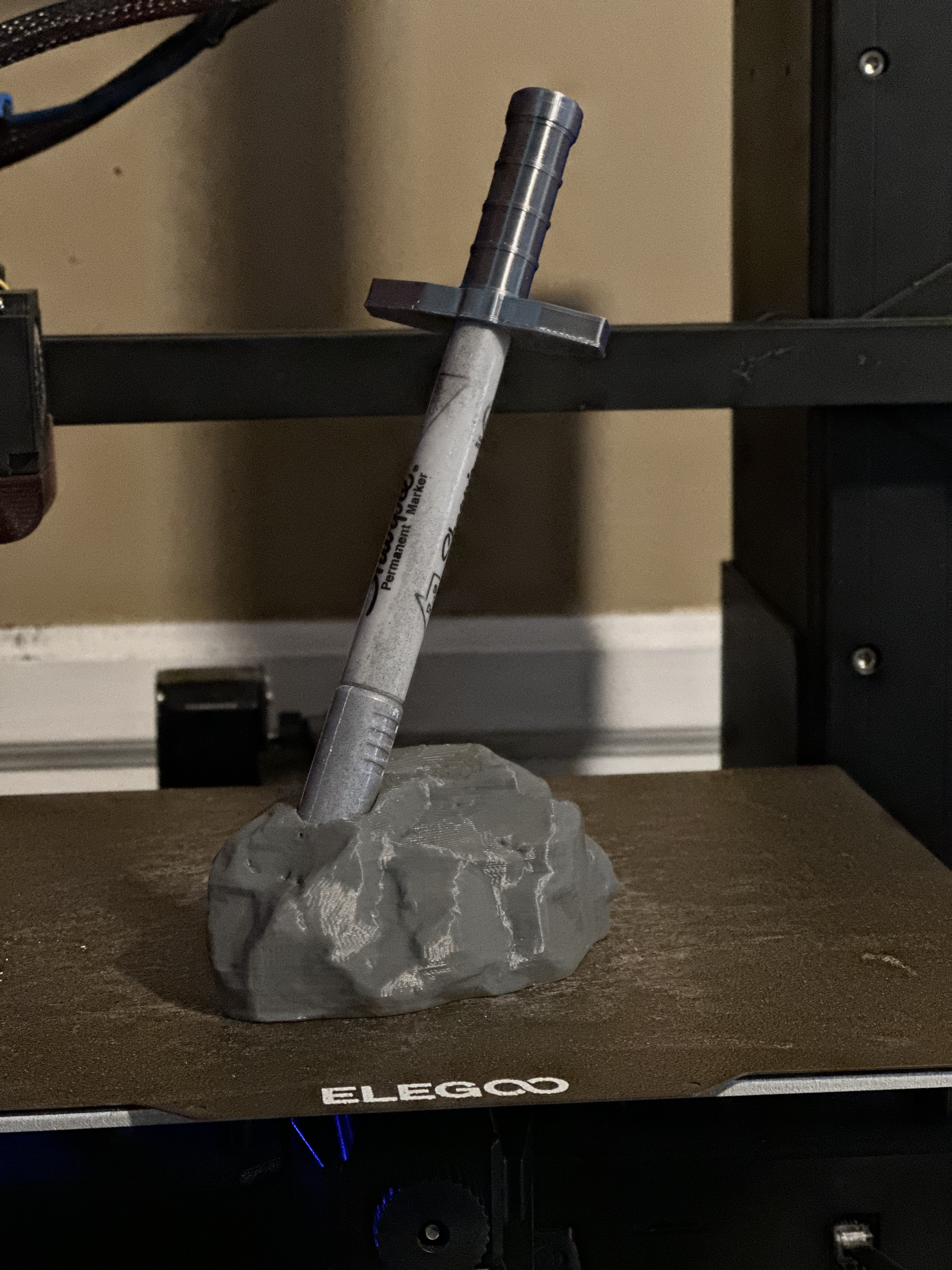 Sharpie Sword, the sword in the stone.