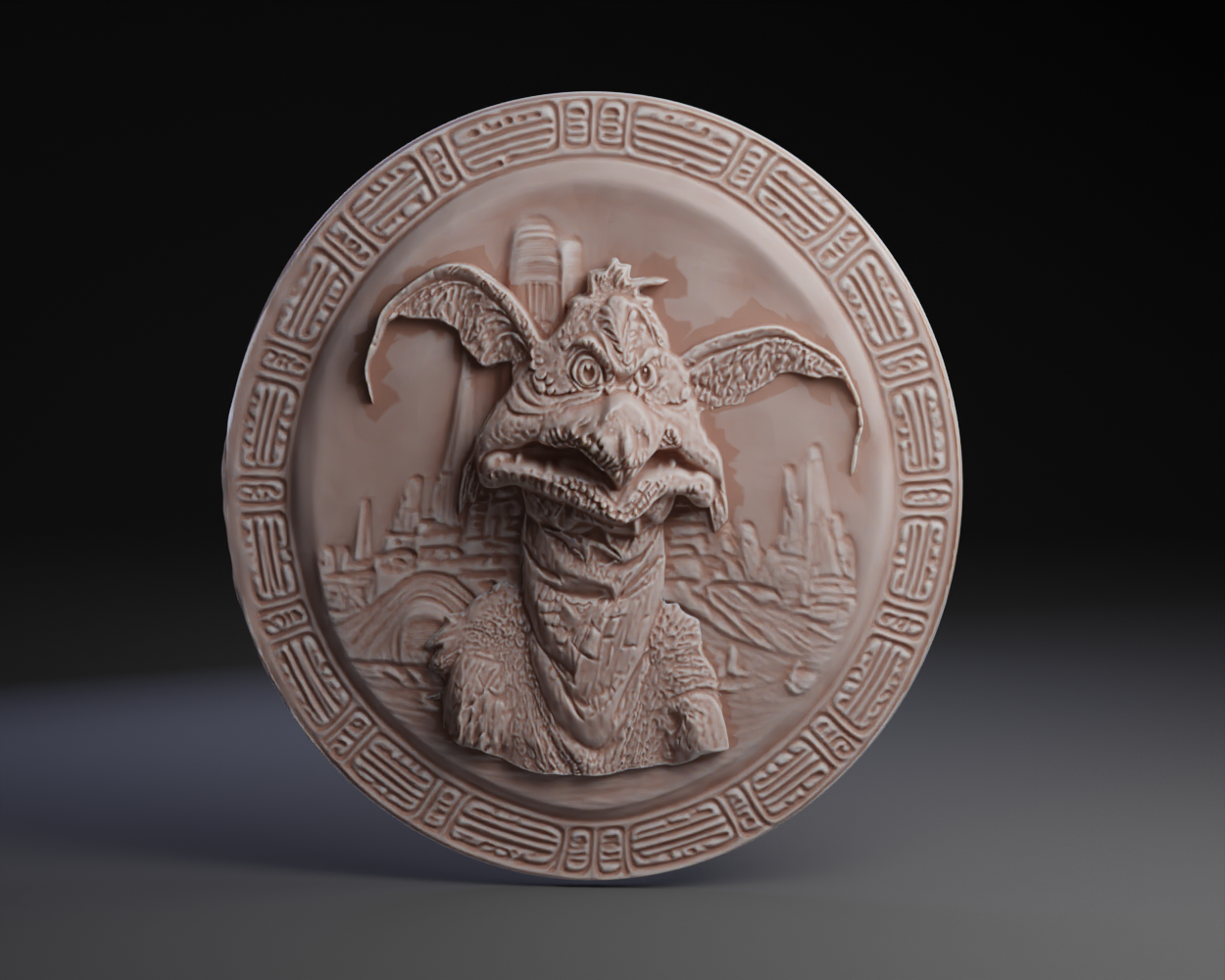 Salacious B. Crumb Bas-Relief by Peter Farell | Download free STL model ...