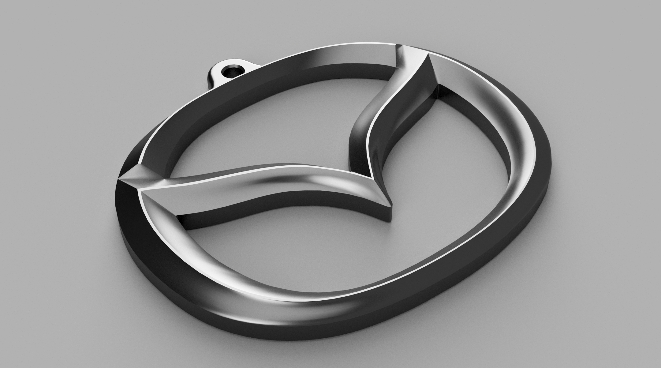Mazda Logo 3D Keychain