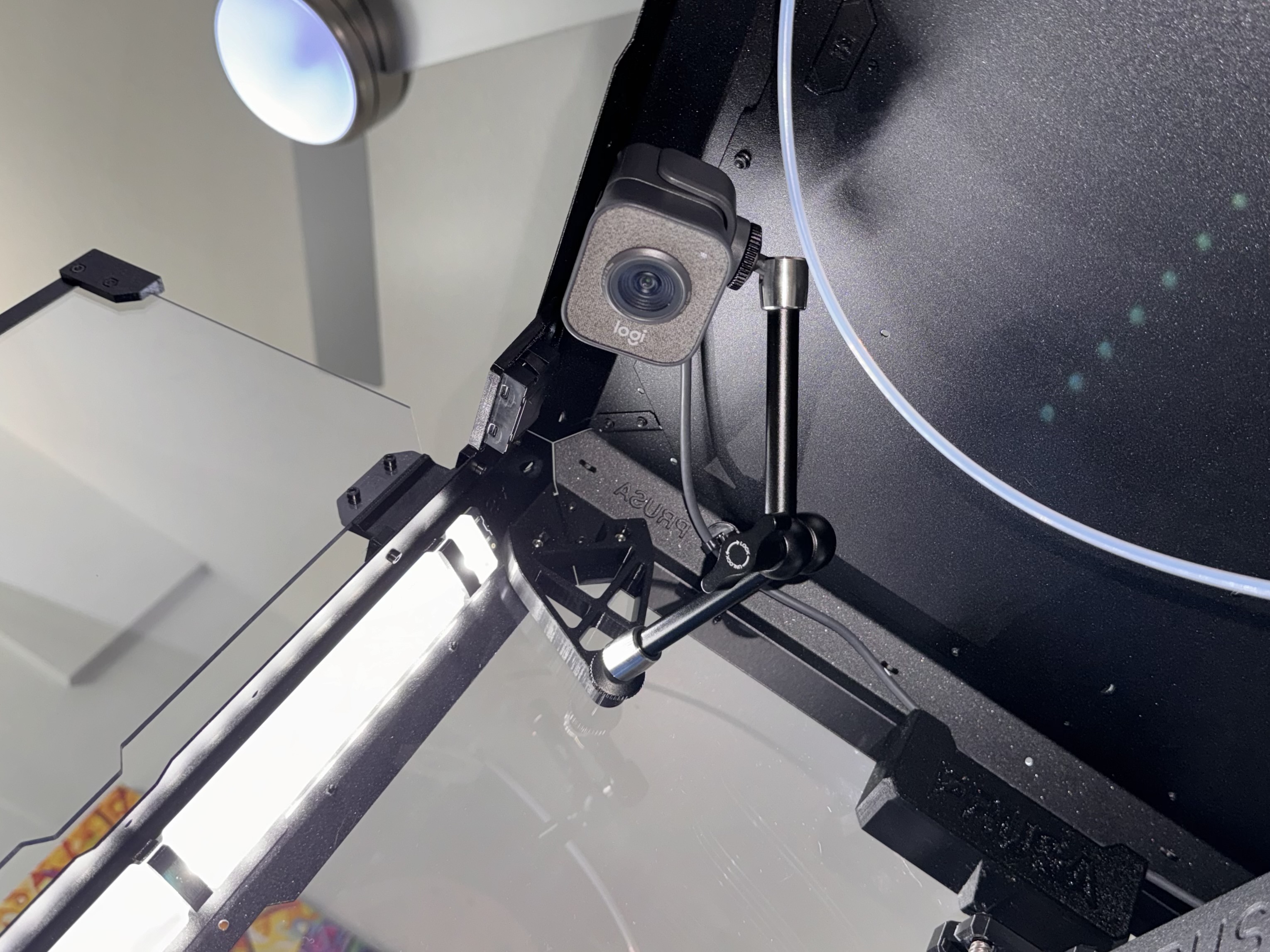 Robust 1/4"-20 Camera Mount for Prusa Original Enclosure
