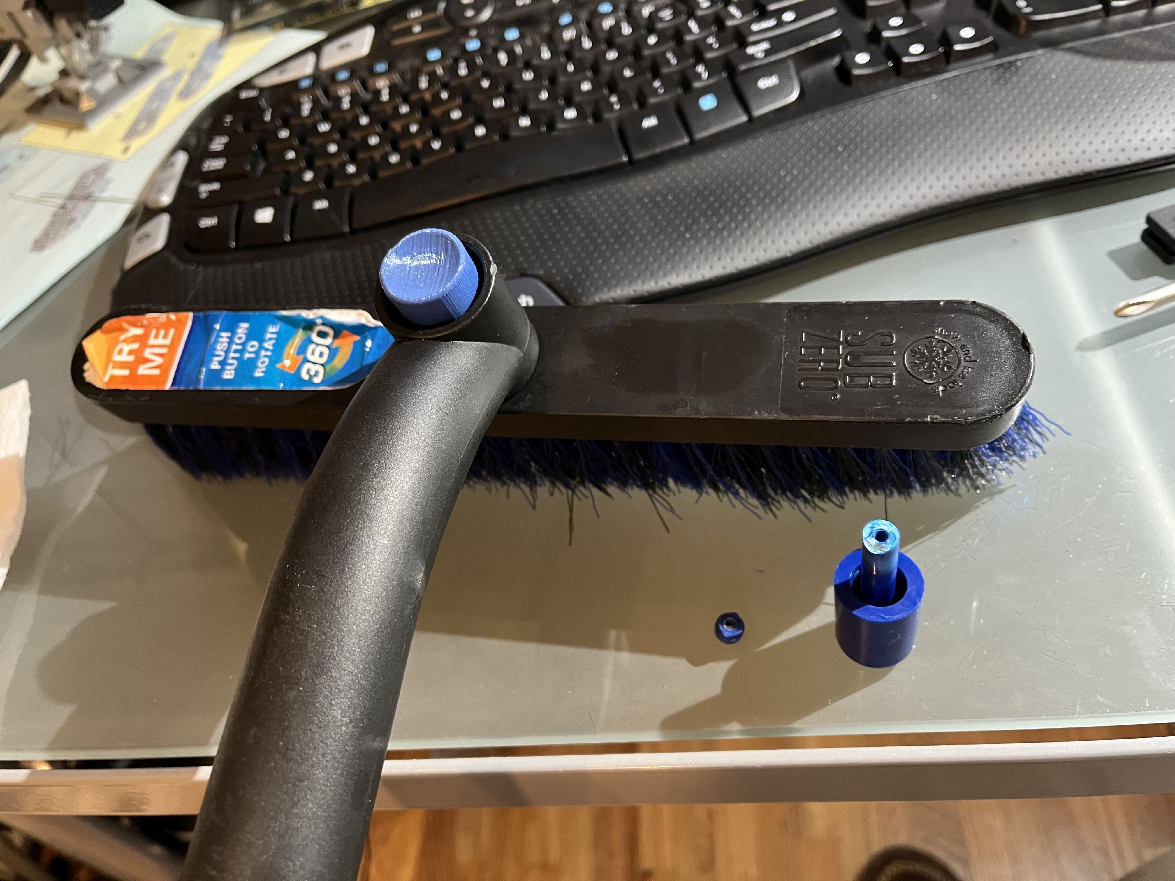 SubZero Snow Broom Axle Pin