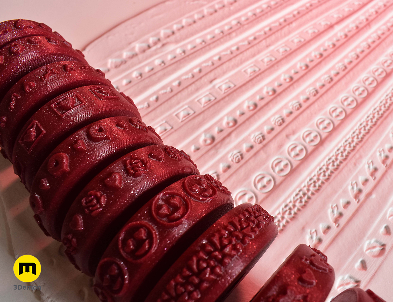 Stamp wheels for Clay - Love Letter