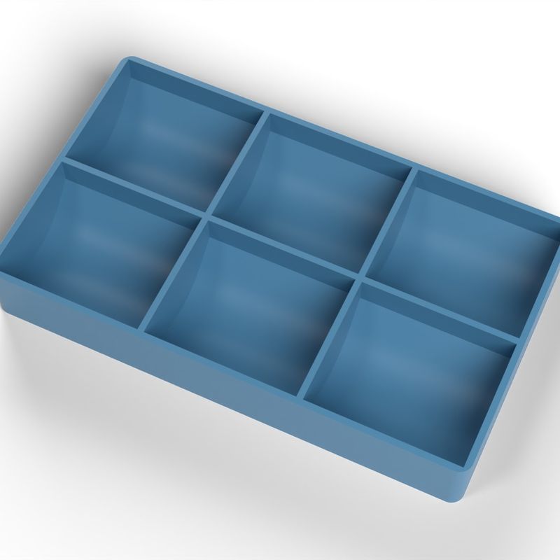 Screw Sorting Tray - Six Scooped Compartments for Small Parts, No ...