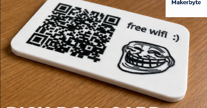 Rick Roll QR code card by MakerByte | Download free STL model ...