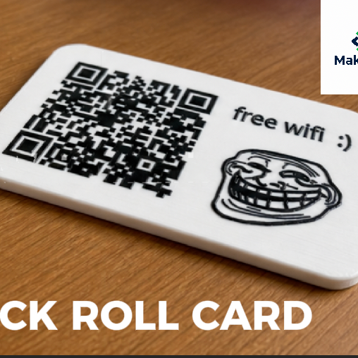 Rick Roll QR code card by MakerByte | Download free STL model ...