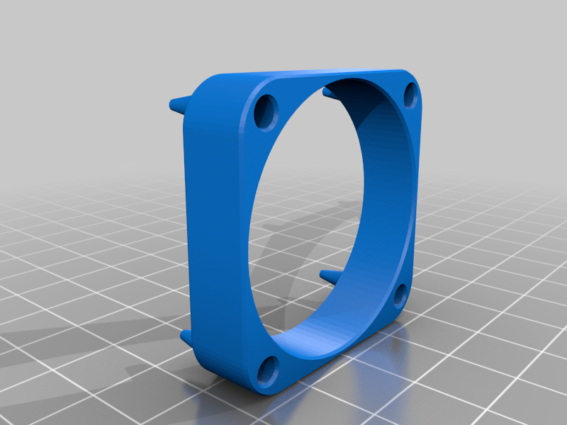 10mm and 24.7mm fan adapter for 40mm fans - fan extension tunnel