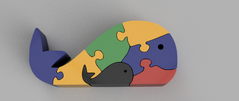 Puzzle ballena  baby