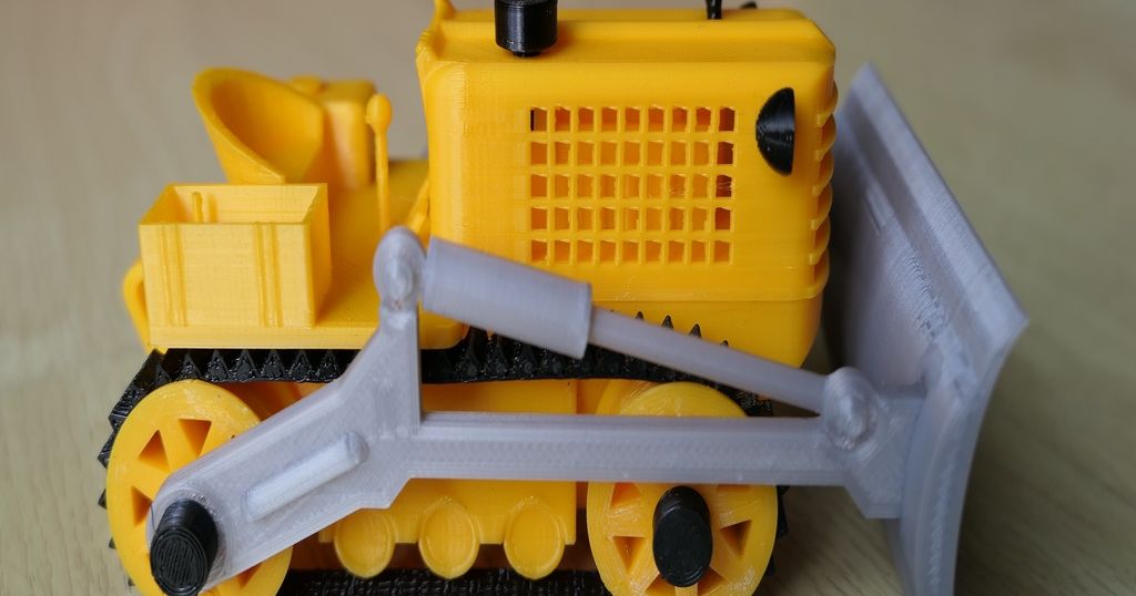 Vintage Bulldozer V2 by Nick Groot Download free STL model