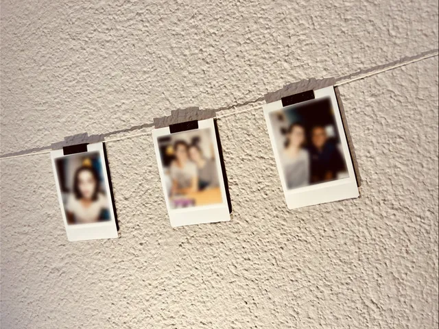 Instant picture clip to hang up